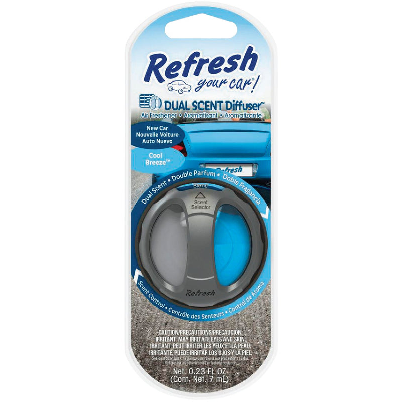 Refresh Your Car Oil Diffuser Car Air Freshener, New Car/Cool Breeze