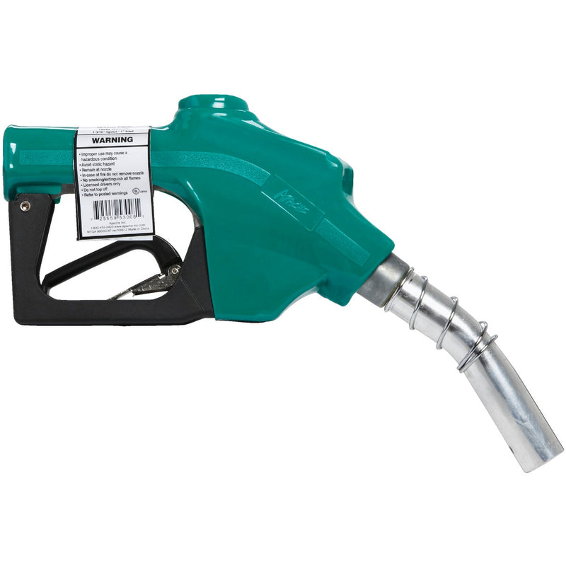 Apache 1 In. Spout Auto Shut-Off Diesel Fuel Nozzle, Green