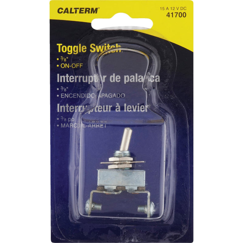 Calterm Screw 15A 12V Nickel Toggle Switch