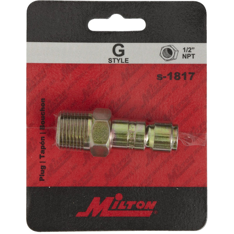 Milton 1/2 In. MNPT G-Style Steel Plug