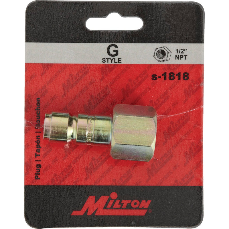 Milton 1/2 In. FNPT G-Style Hardened Steel Plug