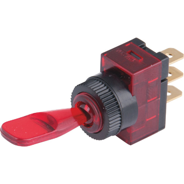 Calterm Red Male Blade 20A Toggle Switch & Panel Combination