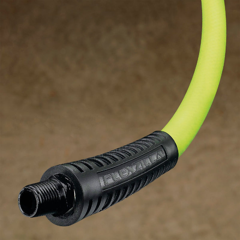 Flexzilla 1/4 In. x 100 Ft. Polymer-Blend Air Hose with 1/4 In. MNPT Fittings