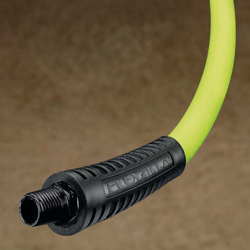 Flexzilla 3/8 In. x 50 Ft. Polymer-Blend Air Hose with 1/4 In. MNPT Fittings