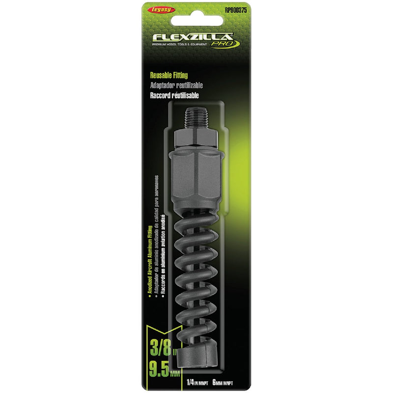 Flexzilla Pro 3/8 In. Barb 1/4 In. MNPT Reusable Air Hose End