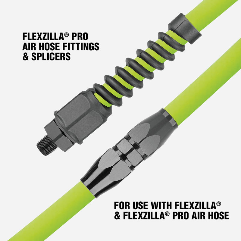 Flexzilla Pro 1/2 In. Barb 3/8 In. MNPT Reusable Air Hose End