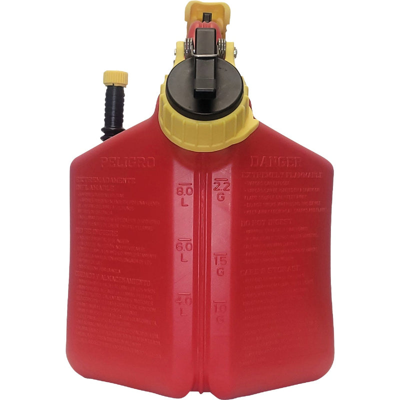 SureCan 2+ Gal. Plastic Gasoline Fuel Can, Red