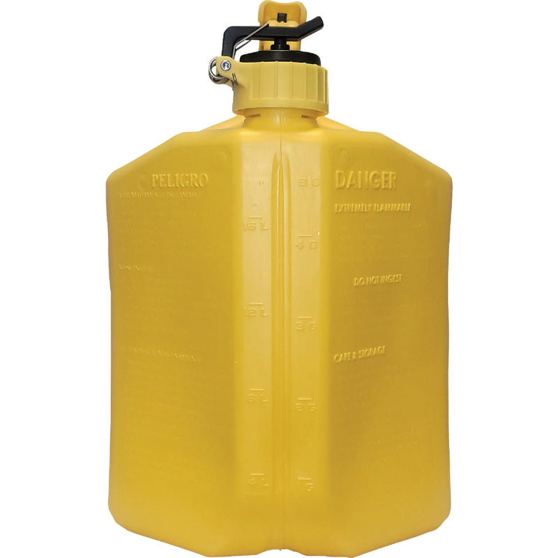 SureCan 5 Gal. Plastic Diesel Safety Fuel Can, Yellow