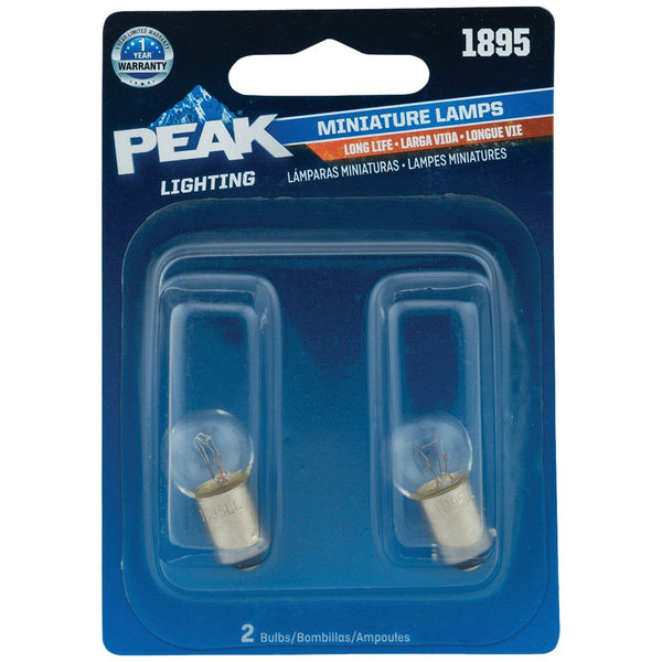 PEAK 1895 14V Mini Incandescent Automotive Bulb (2-Pack)