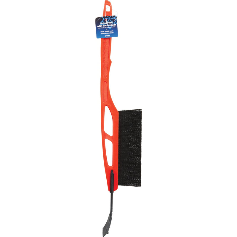 21 In. Plastic Snowbrush with Ice Scraper