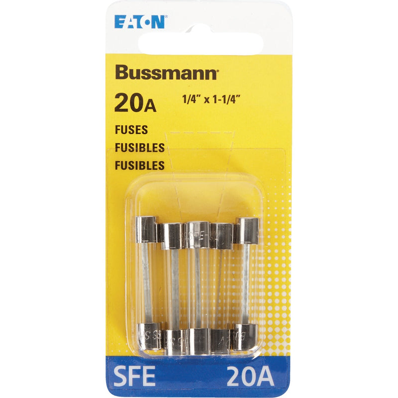 Bussmann 20-Amp 32-Volt SFE Glass Tube Automotive Fuse (5-Pack)