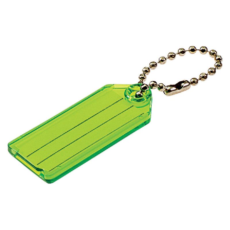 Lucky Line Transparent 2-1/4 In. I.D. Key Tag with Chain (2-Pack)