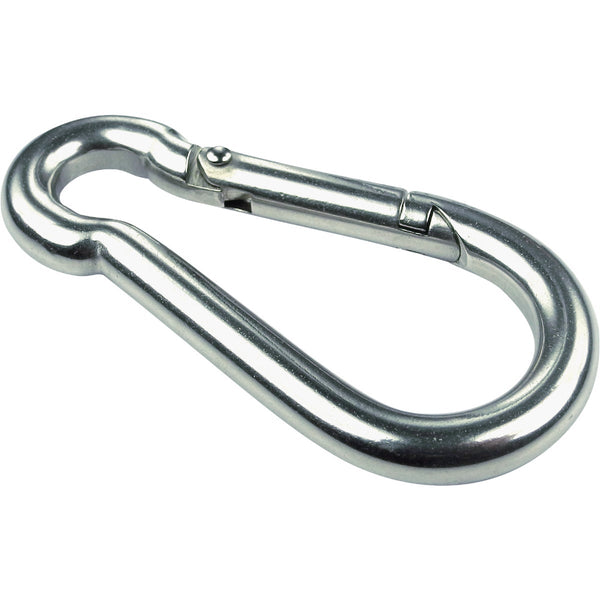 Seachoice 1/4 In. 240 Lb. Polished Stainless Steel Safety Spring Hook All Purpose Snap