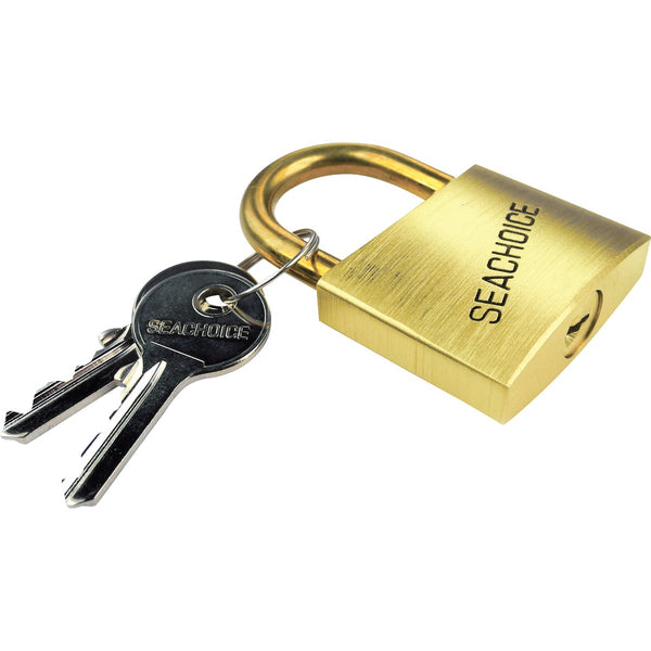 Seachoice 1-1/4 In. Solid Brass Body & Hasp Padlock