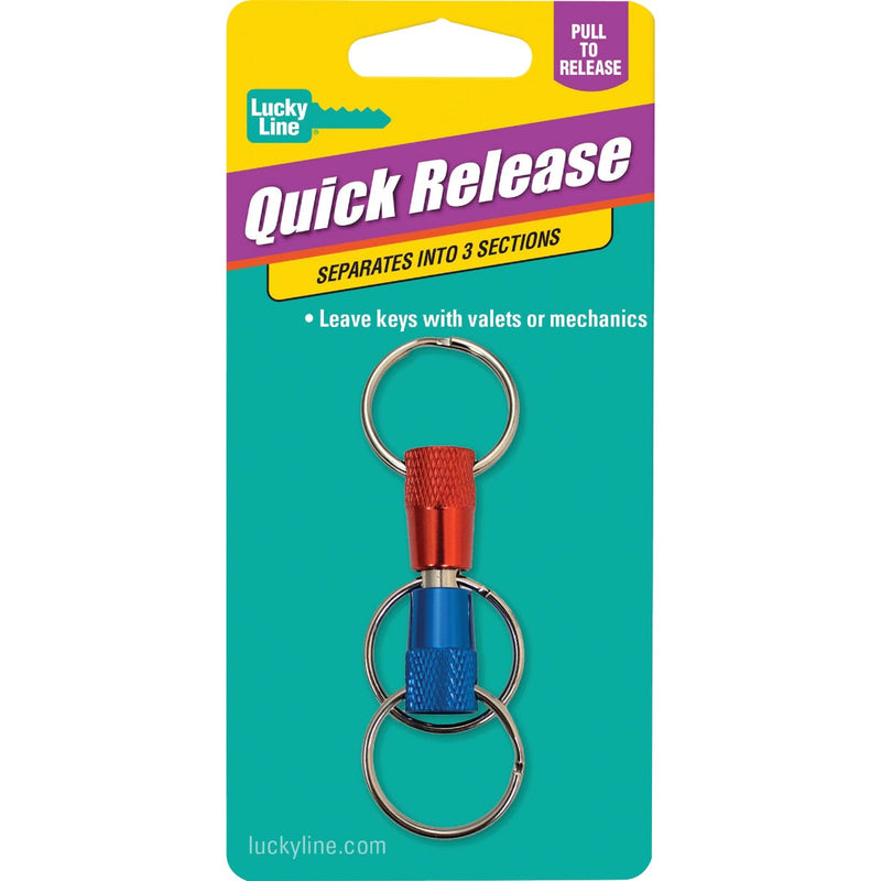 Lucky Line Steel 7/8 In. 3-Way Pull-Apart Key Chain