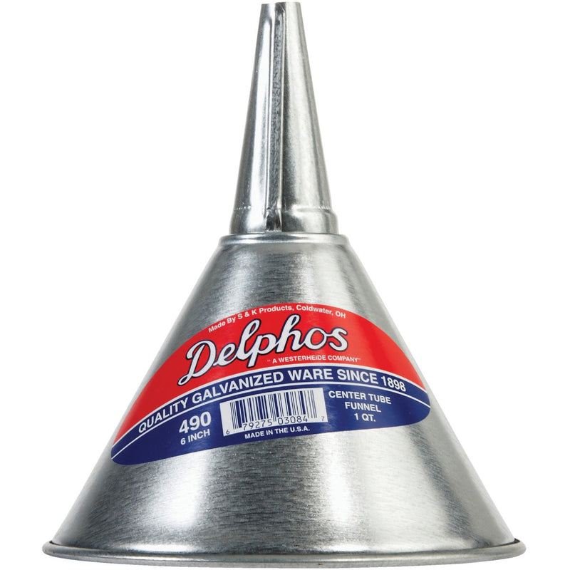 Delphos 1 Qt. Galvanized Steel Funnel