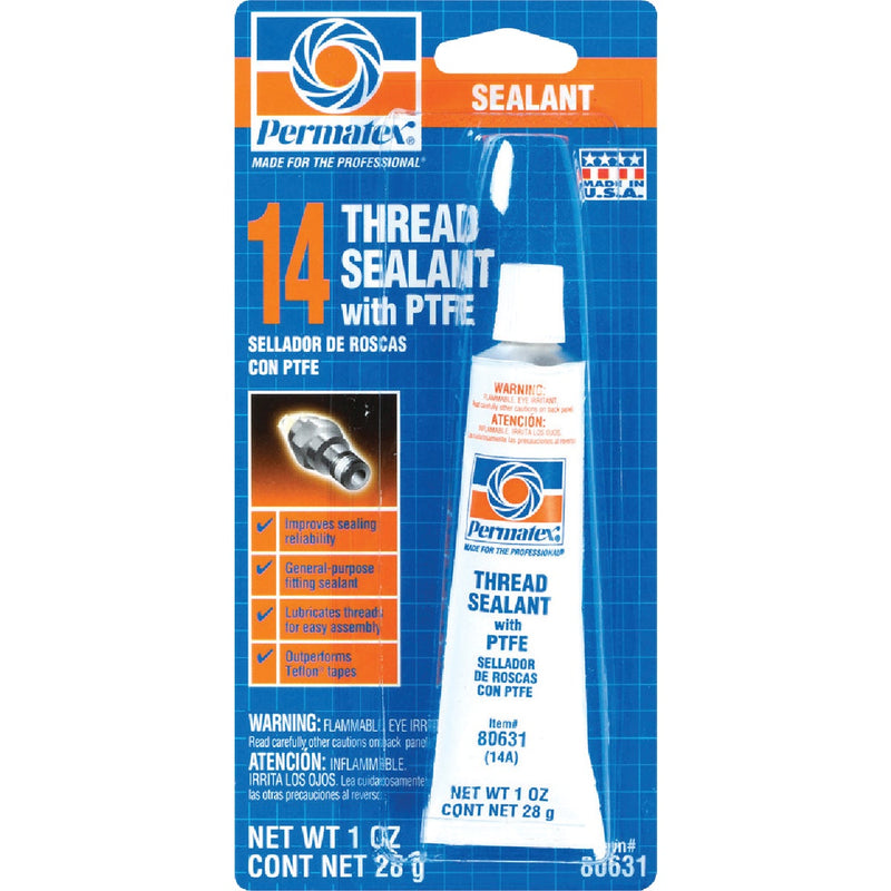 PERMATEX 1 Fl. Oz. White Thread Sealant with PTFE