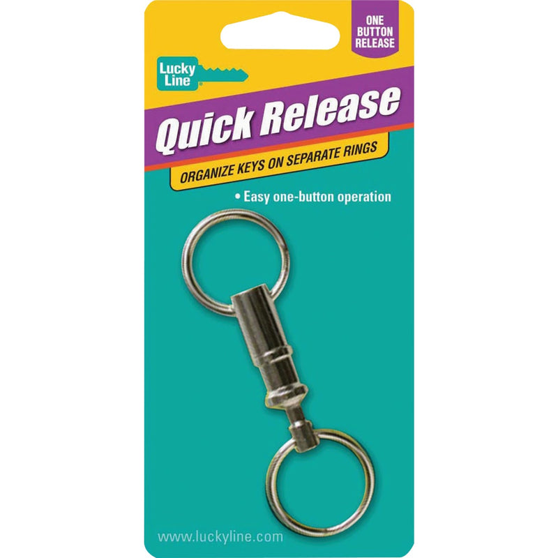 Lucky Line Quick-Releast Pull-Apart Nickel-Plated Brass Key Chain