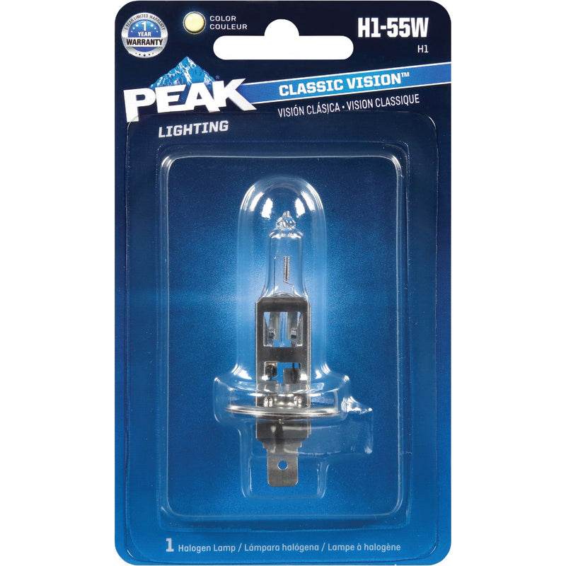 PEAK Classic Vision H1-55W 12.8V Halogen Automotive Bulb