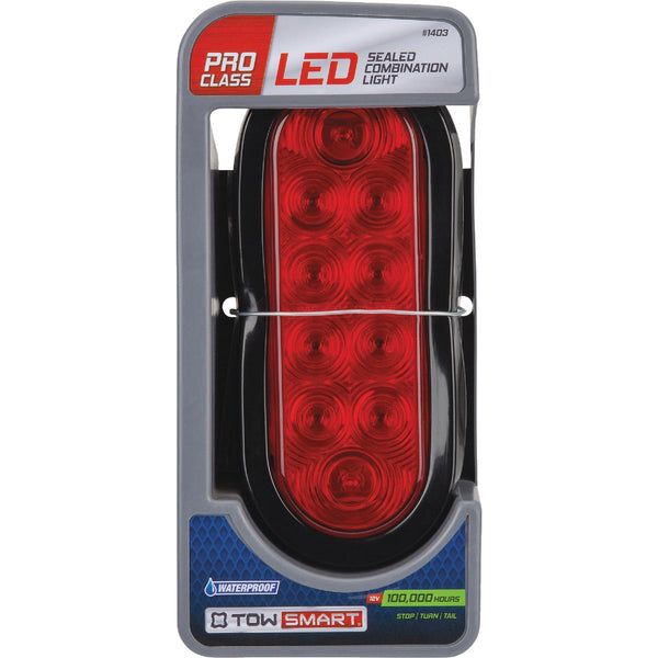 TowSmart ProClass Red LED Sealed Oblong Stop Turn & Tail Light