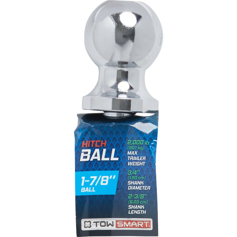 TowSmart Class I 1-7/8 In. x 3/4 In. x 2-3/8 In. Hitch Ball, 2000 Lb. Capacity