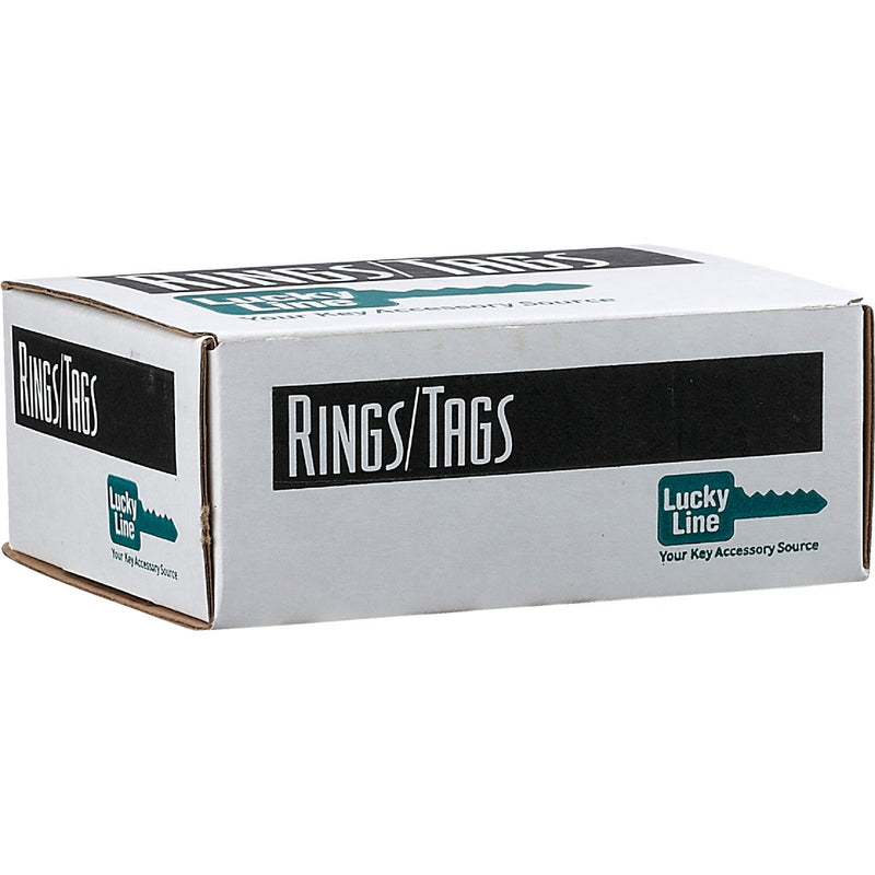 Lucky Line Tempered Steel Nickel-Plated 1-3/8 In. Key Ring (100-Pack)