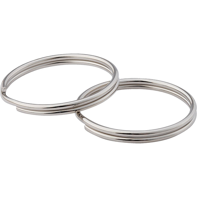 Lucky Line Tempered Steel Nickel-Plated 1-3/8 In. Key Ring (100-Pack)