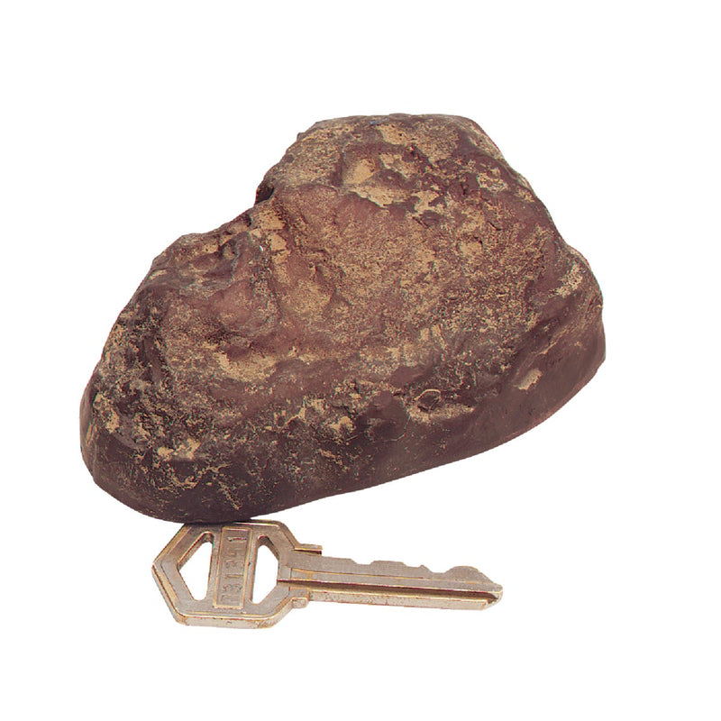 Lucky Line Gray/Brown Plastic Rock Key Hider