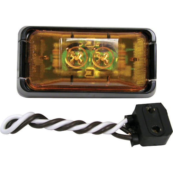 Peterson Rectangle Amber Clearance Light