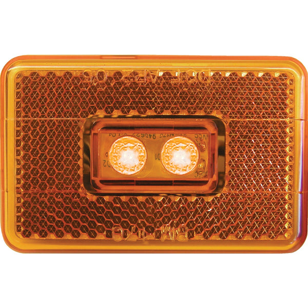 Peterson Rectangle Amber Clearance Light