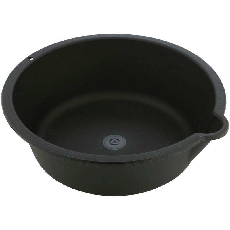 Custom Accessories 6 Qt Black Polyethylene Oil Drain Pan