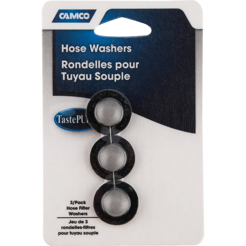 Camco Stainless Steel Mesh 1 In. RV Washer with Filter, (3-Pack)