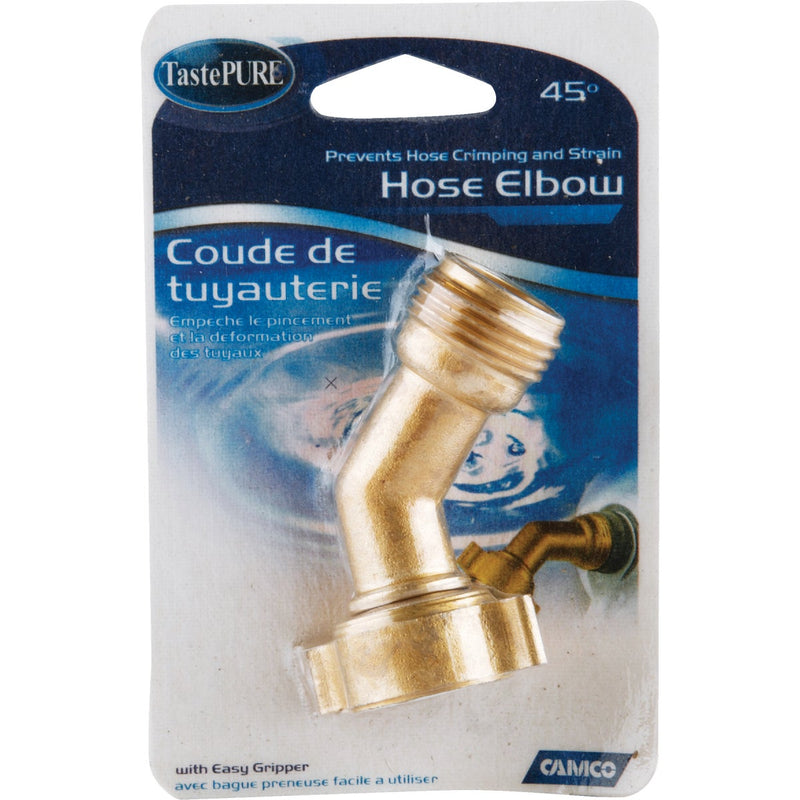 Camco Brass 45 deg RV Water Hose Elbow