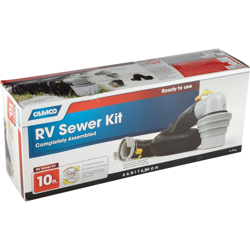 Camco 10 Ft. Easy Slip RV Sewer Kit