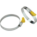 Camco 3 In. Twist-It Clamp RV Sewer Hose Connector, (2-Pack)