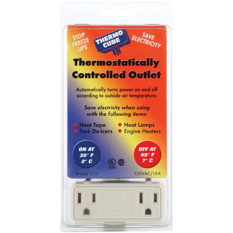 Thermo Cube 35 Deg F to 45 Deg F Temperature Outlet Switch