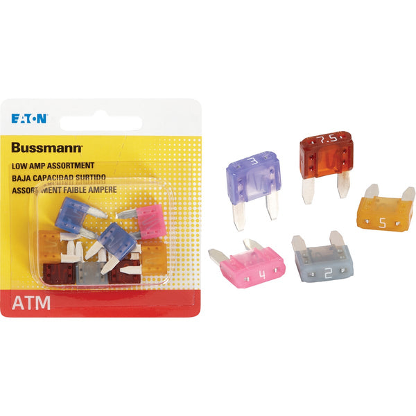 Bussmann ATM Low Amp Fuse Assortment (8-Piece)