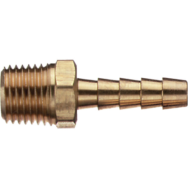 Tru-Flate 1/4 In. Barb 1/4 In. MNPT Brass Hose End