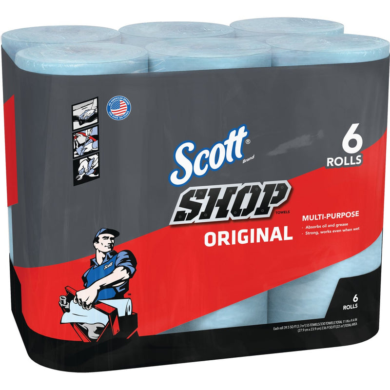 Scott 11 In. W x 9.4 In. L Disposable Original Shop Towel (6-Roll/330-Sheets)