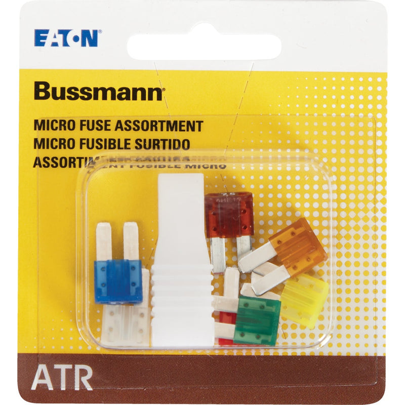 Bussmann ATR (Micro II) Fuse Assortment with Fuse Puller (7-Piece)