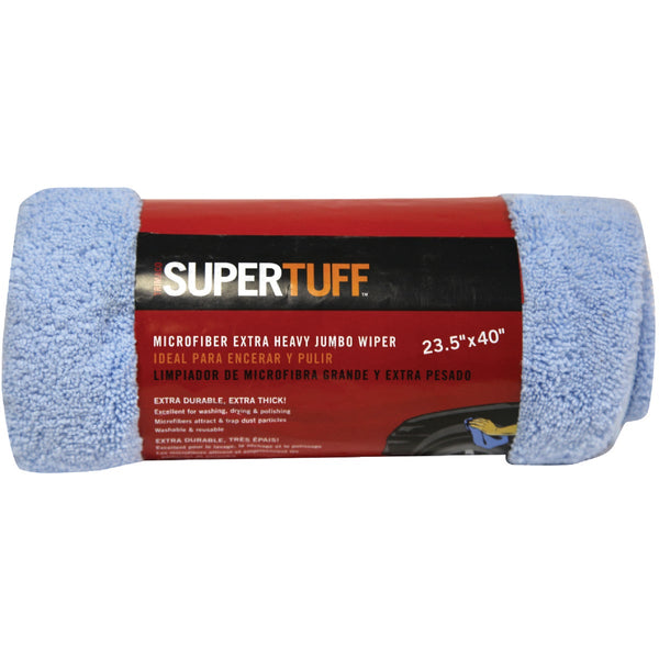 Trimaco SuperTuff 23-1/2 In. x 14 In. Blue Microfiber Wipers