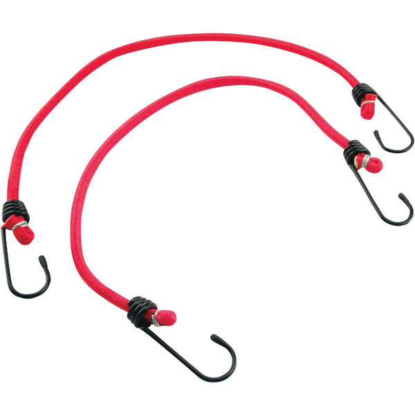 Erickson 8mm x 13 In. Vinyl Coated Steel Bungee Cord Set (2-Pack)