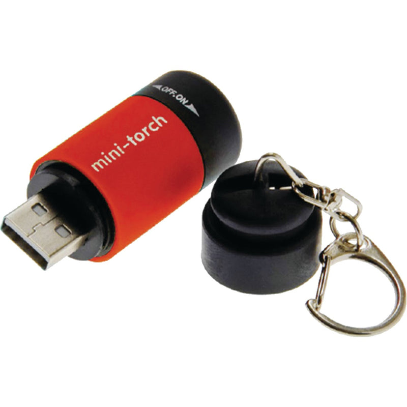 Lucky Line Utilicarry LED USB Mini Torch Key Ring Light