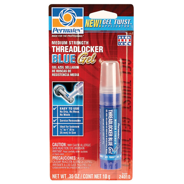 PERMATEX 0.35 Oz. Blue Medium Strength Gel Threadlocker