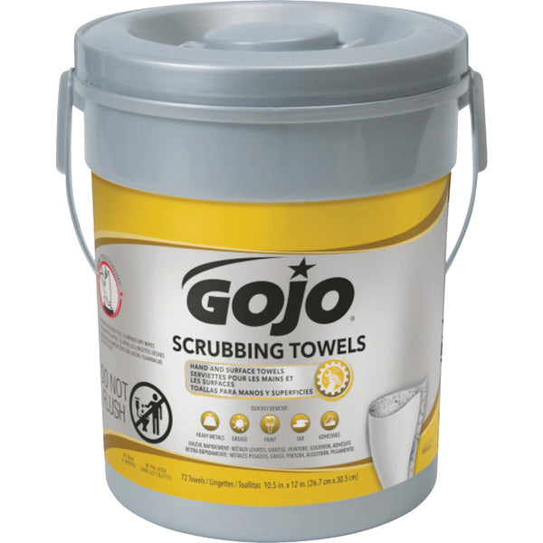 GOJO Fresh Citrus Pop-up Dispenser Scrubbing Hand Cleaner Wipes, (72 Ct.)