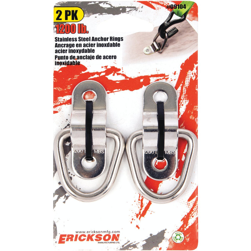 Erickson 2-Hole 1200 Lb. Anchor Ring (2-Pack)