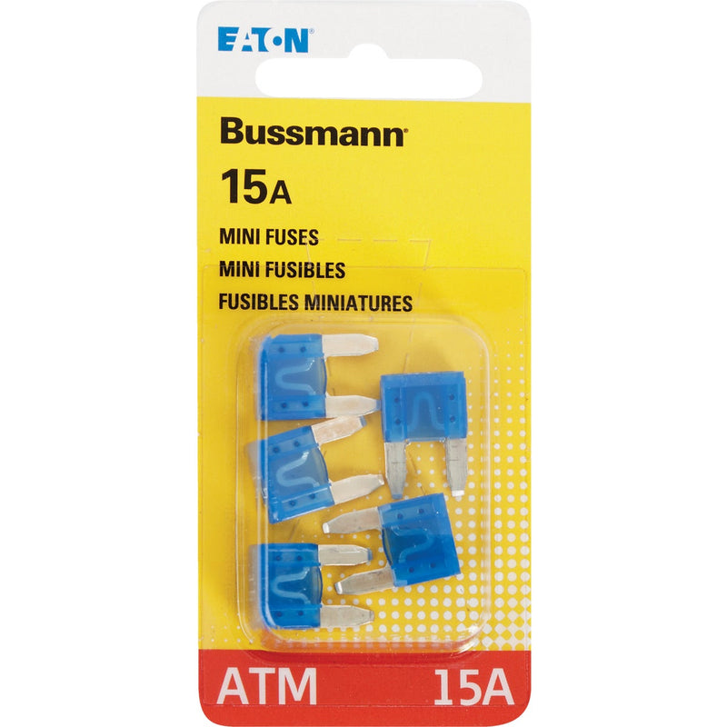 Bussmann 15-Amp 32-Volt ATM Blade Mini Automotive Fuse (5-Pack)