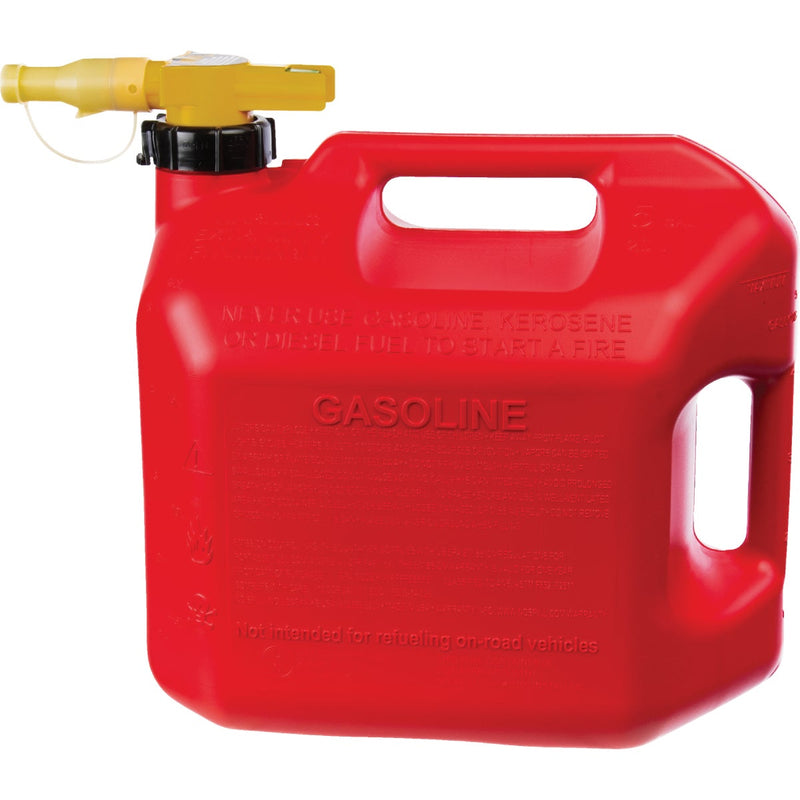 No-Spill ViewStripe 5 Gal. Plastic Gasoline Fuel Can, Red