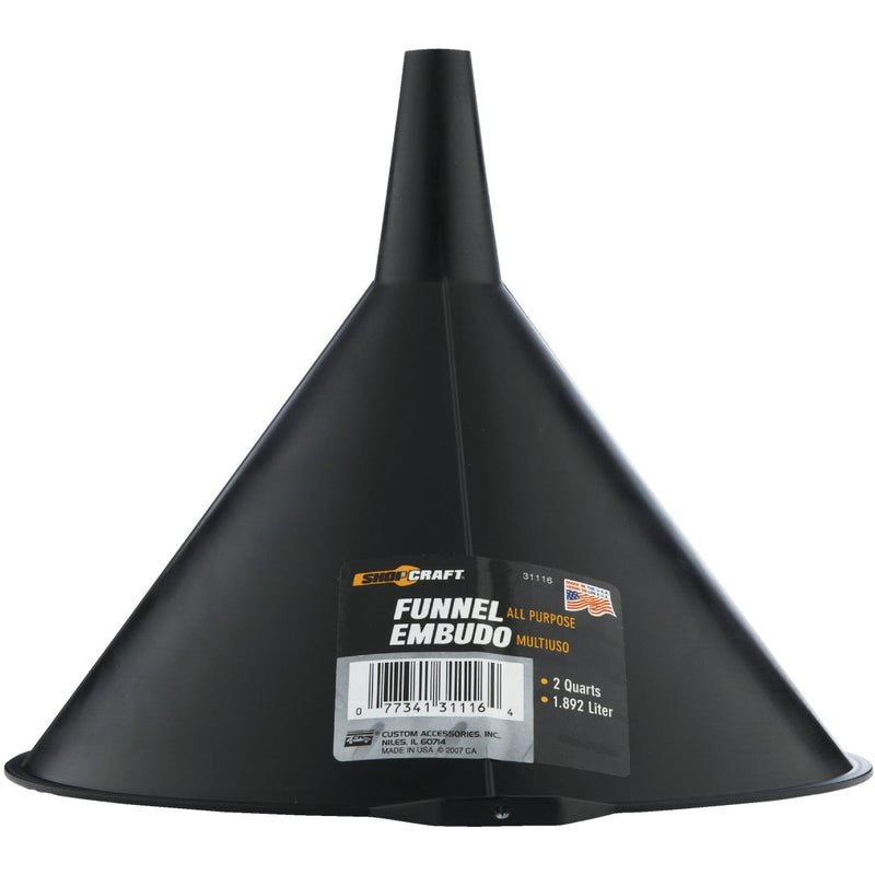 Custom Accessories 2 Qt. Polypropylene All-Purpose Funnel