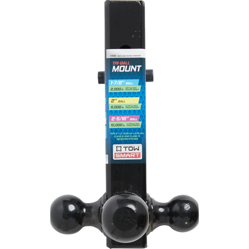 TowSmart Tri Hitch Ball Mount